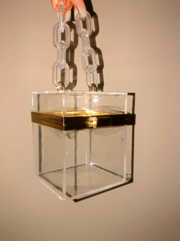 Icy Cube Box Bags - Clear