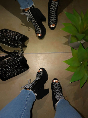 North Open Toe Booties